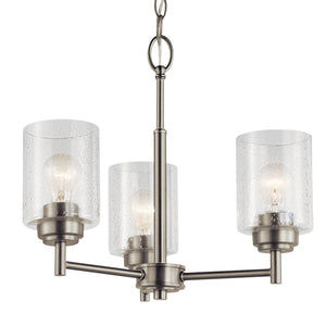 Kichler - 44029NI - Three Light Mini Chandelier - Winslow - Brushed Nickel