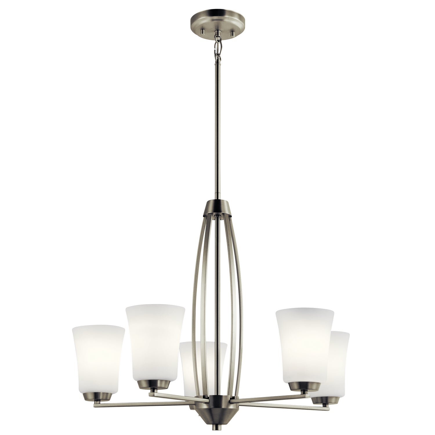 Kichler - 44051NI - Five Light Chandelier - Tao - Brushed Nickel