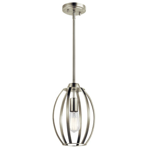 Kichler - 44054NI - One Light Pendant - Tao - Brushed Nickel