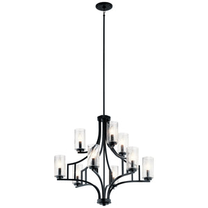 Kichler - 44073DBK - Nine Light Chandelier - Vara - Distressed Black