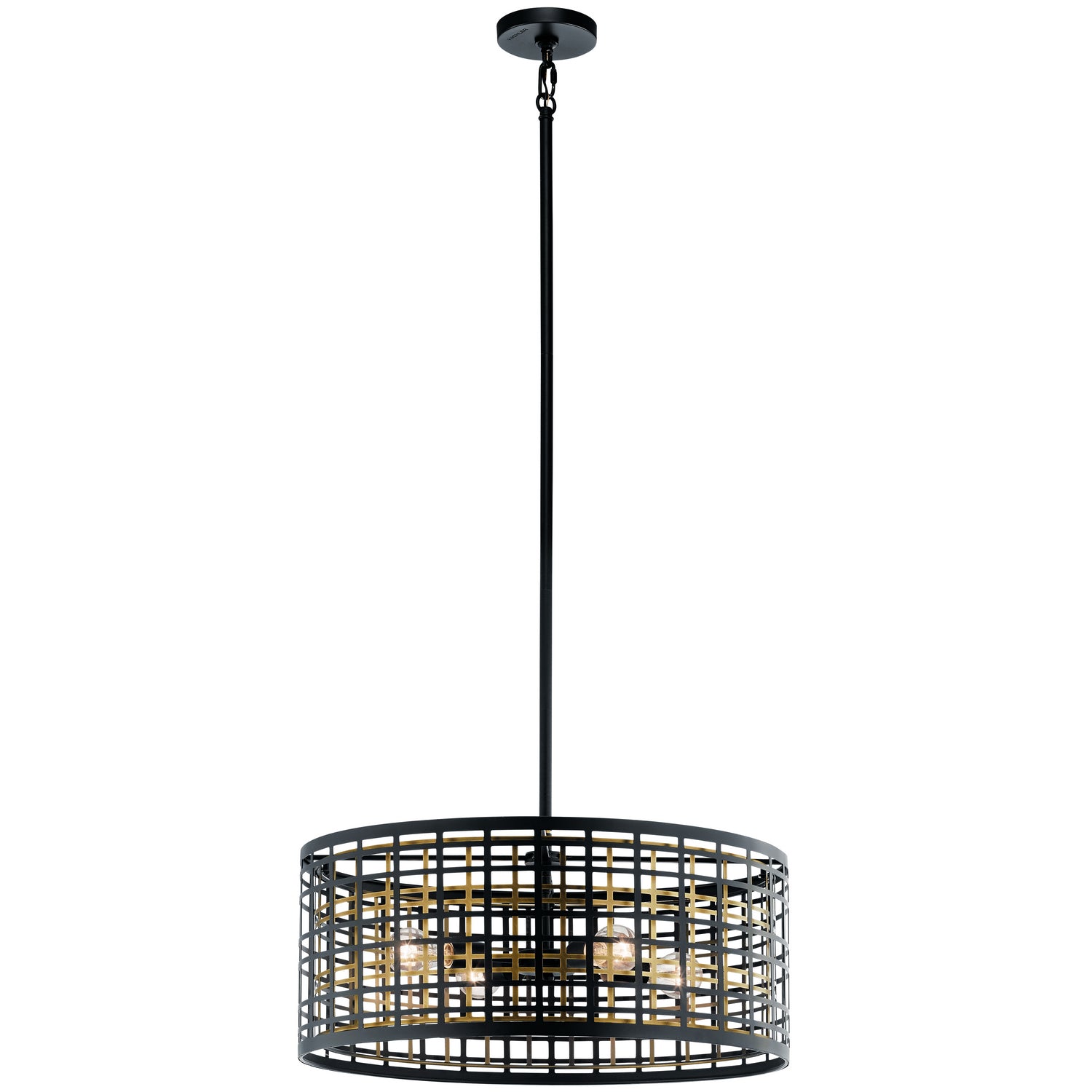 Kichler - 44076BK - Four Light Chandelier - Aldergate - Black