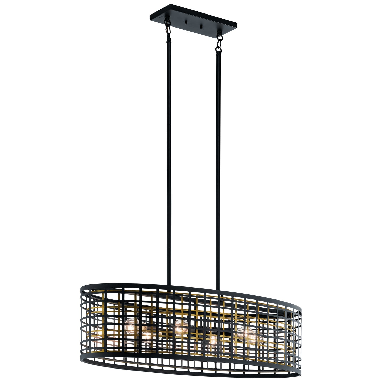 Kichler - 44077BK - Six Light Chandelier - Aldergate - Black