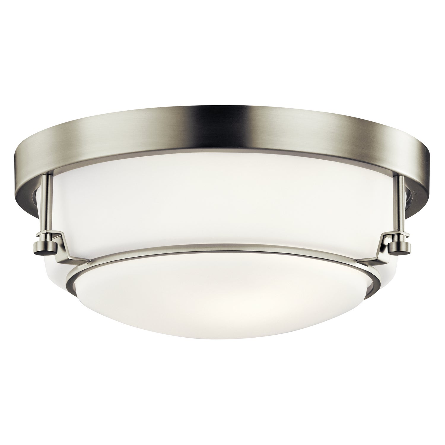 Kichler - 44088NI - Two Light Flush Mount - Belmont - Brushed Nickel