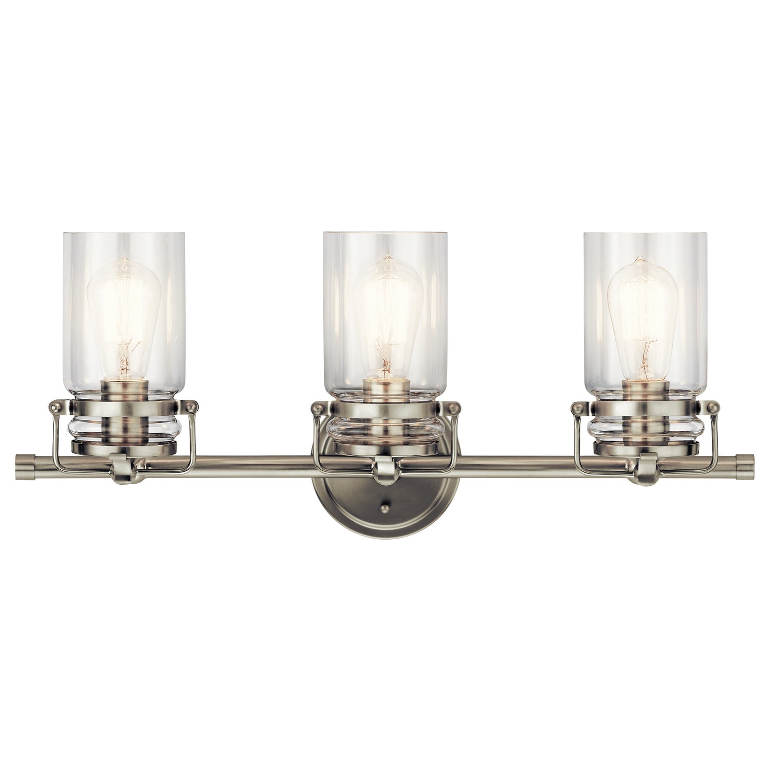 Kichler - 45689NI - Three Light Bath - Brinley - Brushed Nickel