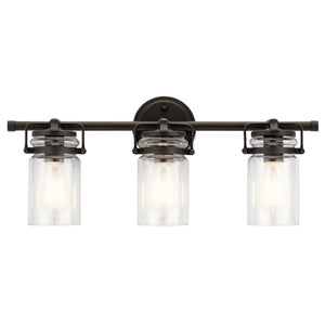 Kichler - 45689OZ - Three Light Bath - Brinley - Olde Bronze