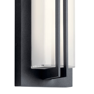 Kichler - 49297BKTLED - LED Outdoor Wall Mount - Manhattan - Textured Black