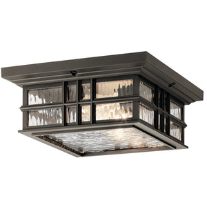 Kichler - 49834OZ - Two Light Outdoor Ceiling Mount - Beacon Square - Olde Bronze