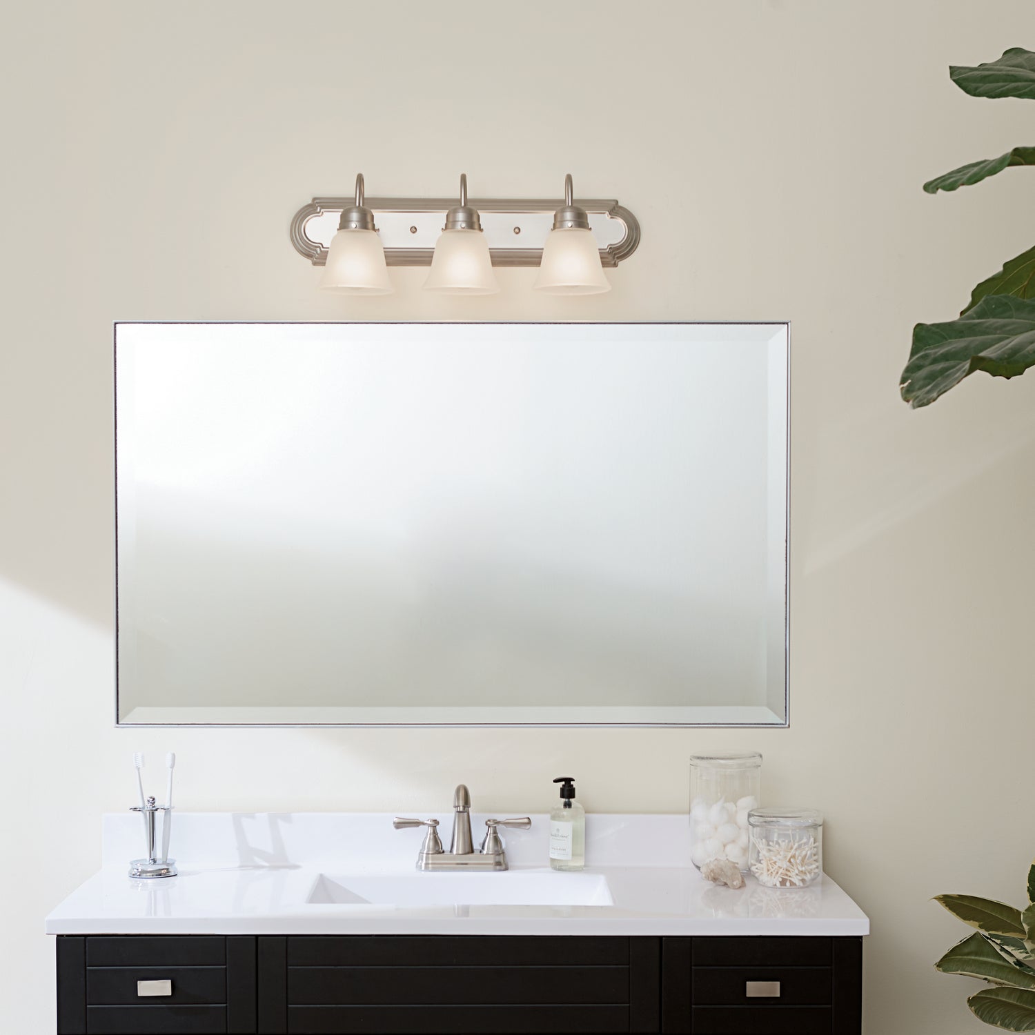 Kichler - 5337NIS - Three Light Bath - Brushed Nickel