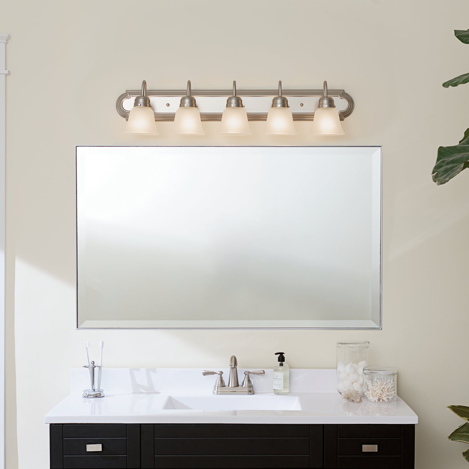 Kichler - 5339NIS - Five Light Bath - Brushed Nickel