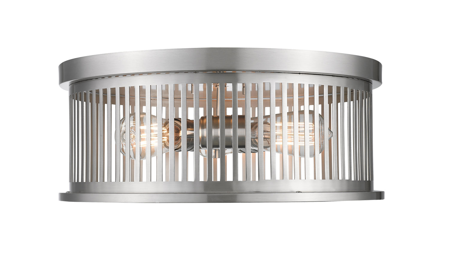 Z-Lite - 334F3BN - Three Light Flush Mount - Camellia - Brushed Nickel