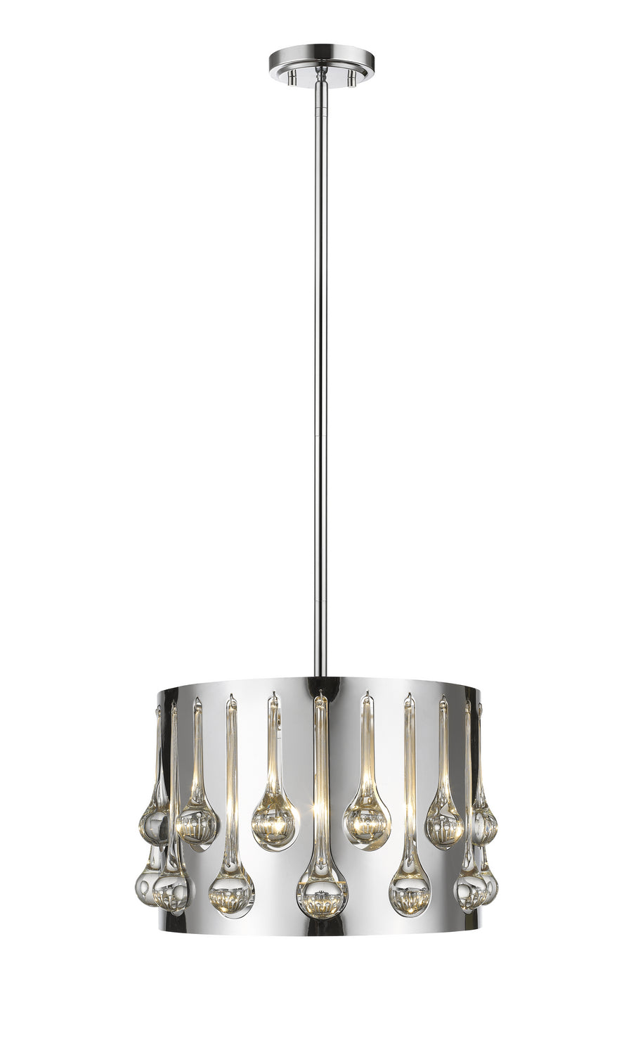 Z-Lite - 453-13CH - Three Light Pendant - Oberon - Chrome