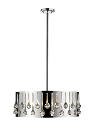 Z-Lite - 453-24CH - Six Light Chandelier - Oberon - Chrome