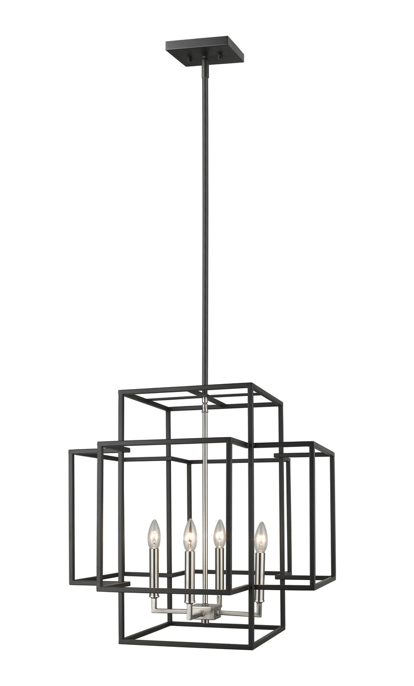 Z-Lite - 454-22BK-BN - Four Light Chandelier - Titania - Black + Brushed Nickel