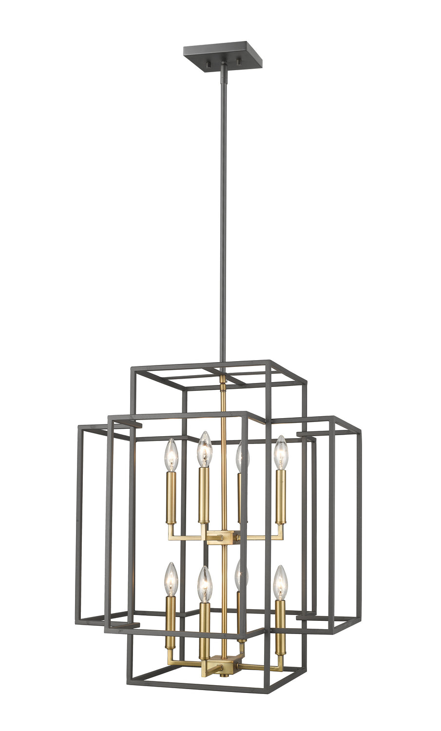 Z-Lite - 454-28BRZ-OBR - Eight Light Chandelier - Titania - Bronze / Olde Brass