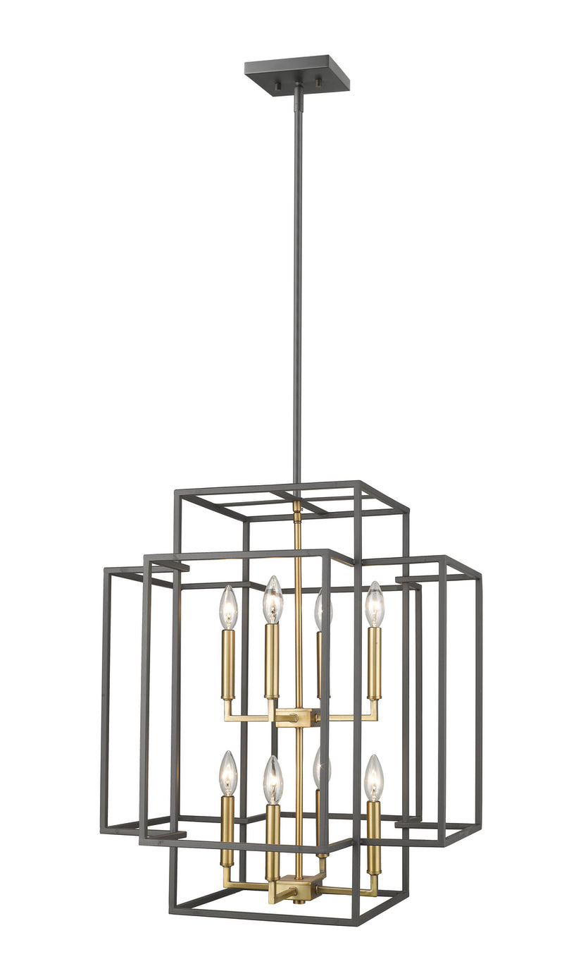 Z-Lite - 454-28BRZ-OBR - Eight Light Chandelier - Titania - Bronze + Olde Brass