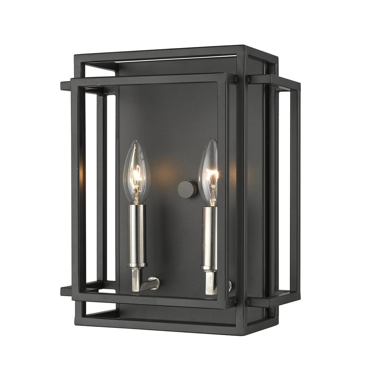 Z-Lite - 454-2S-BK-BN - Two Light Wall Sconce - Titania - Black + Brushed Nickel