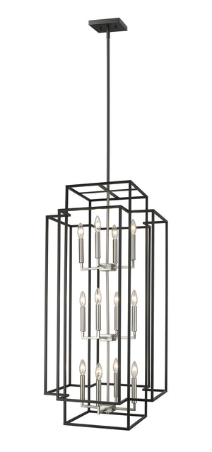 Z-Lite - 454-42BK-BN - 12 Light Chandelier - Titania - Black / Brushed Nickel