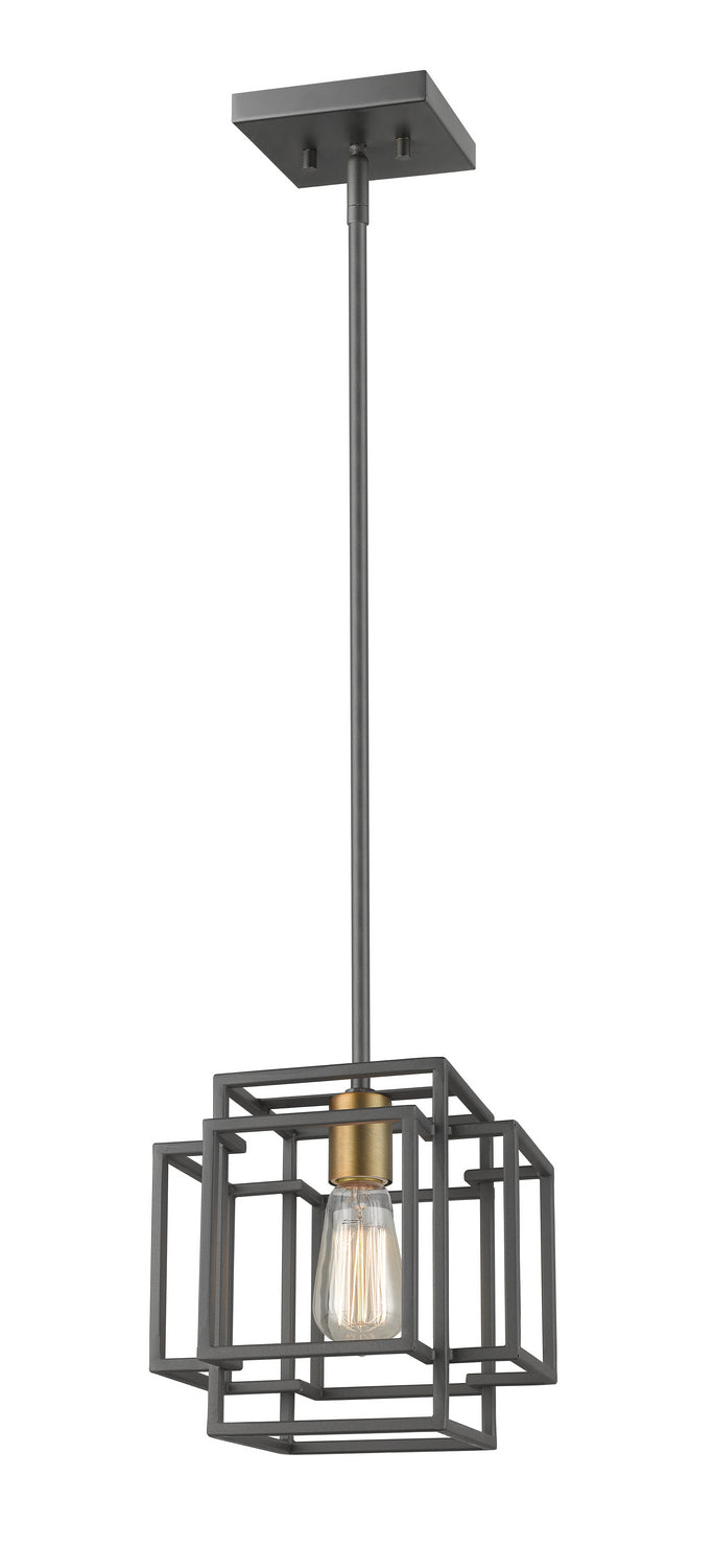 Z-Lite - 454MP-BRZ-OBR - One Light Pendant - Titania - Bronze + Olde Brass