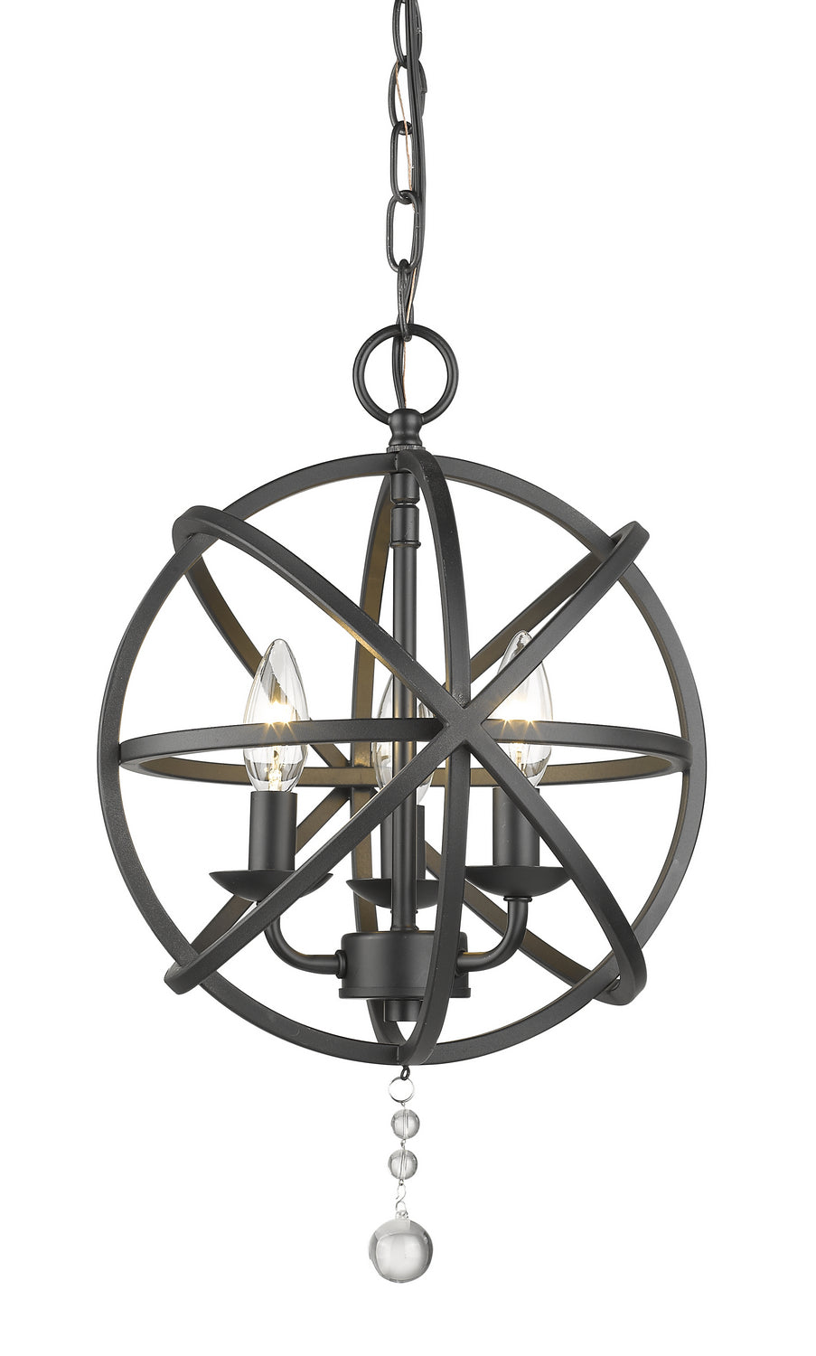 Z-Lite - 458-12MB - Three Light Chandelier - Tull - Matte Black