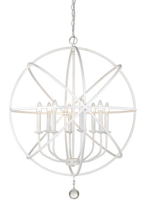 Z-Lite - 458-30MW - Eight Light Chandelier - Tull - Matte White