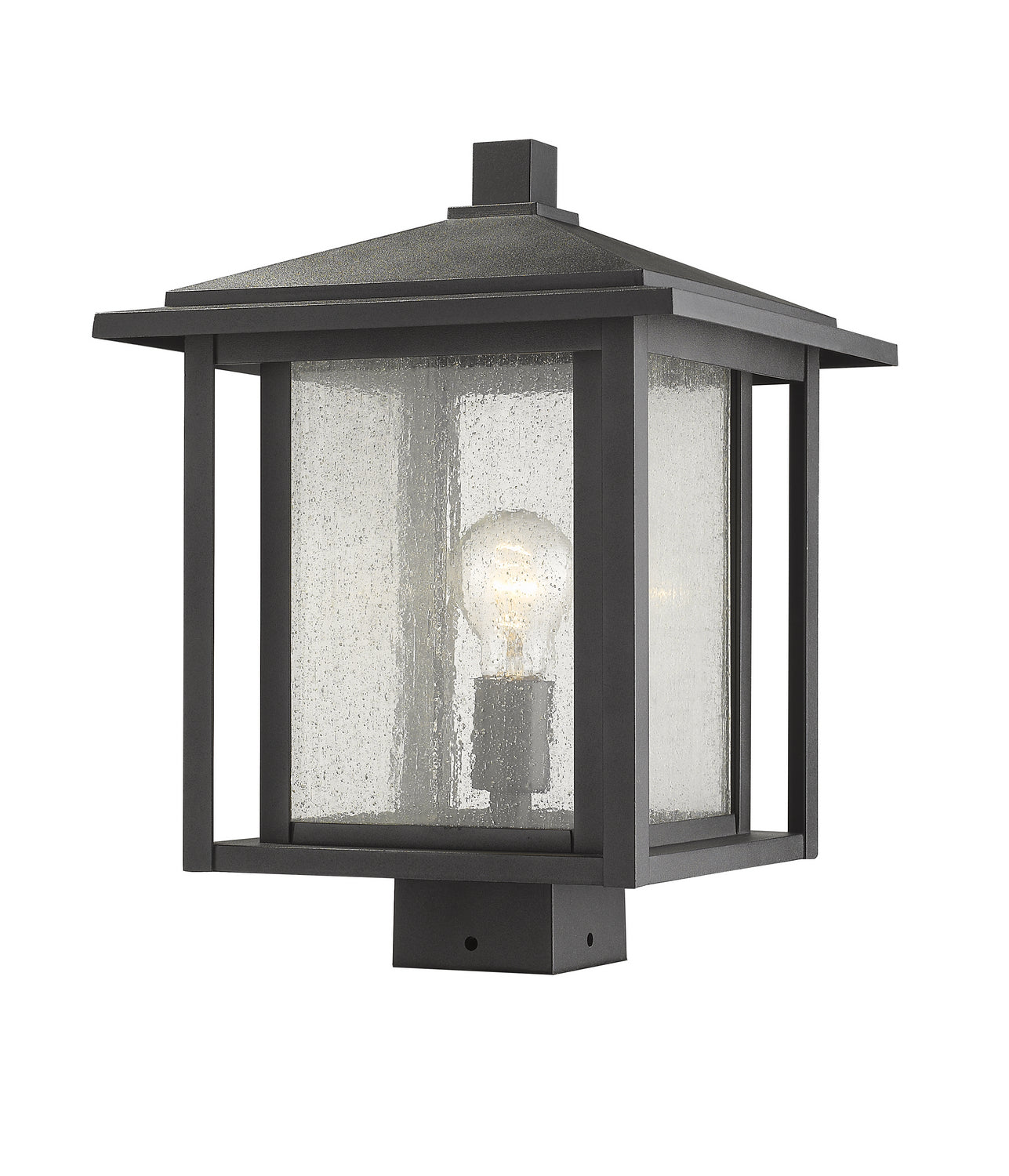 Z-Lite - 554PHBS-BK - One Light Outdoor Post Mount Fixture - Aspen - Black