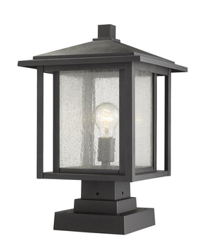 Z-Lite - 554PHBS-SQPM-BK - One Light Outdoor Pier Mount - Aspen - Black