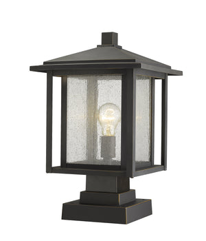 Z-Lite - 554PHBS-SQPM-ORB - One Light Outdoor Pier Mounted Fixture - Aspen - Oil Rubbed Bronze
