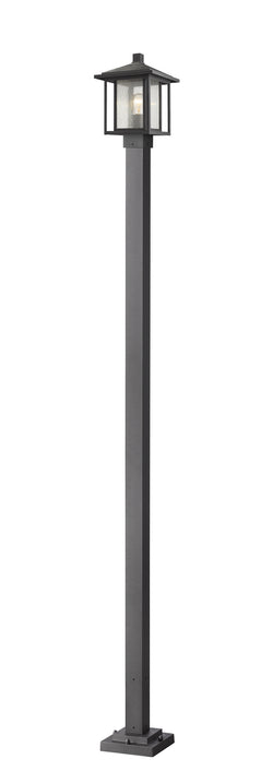 Z-Lite - 554PHMS-536P-BK - One Light Outdoor Post Mounted Fixture - Aspen - Black