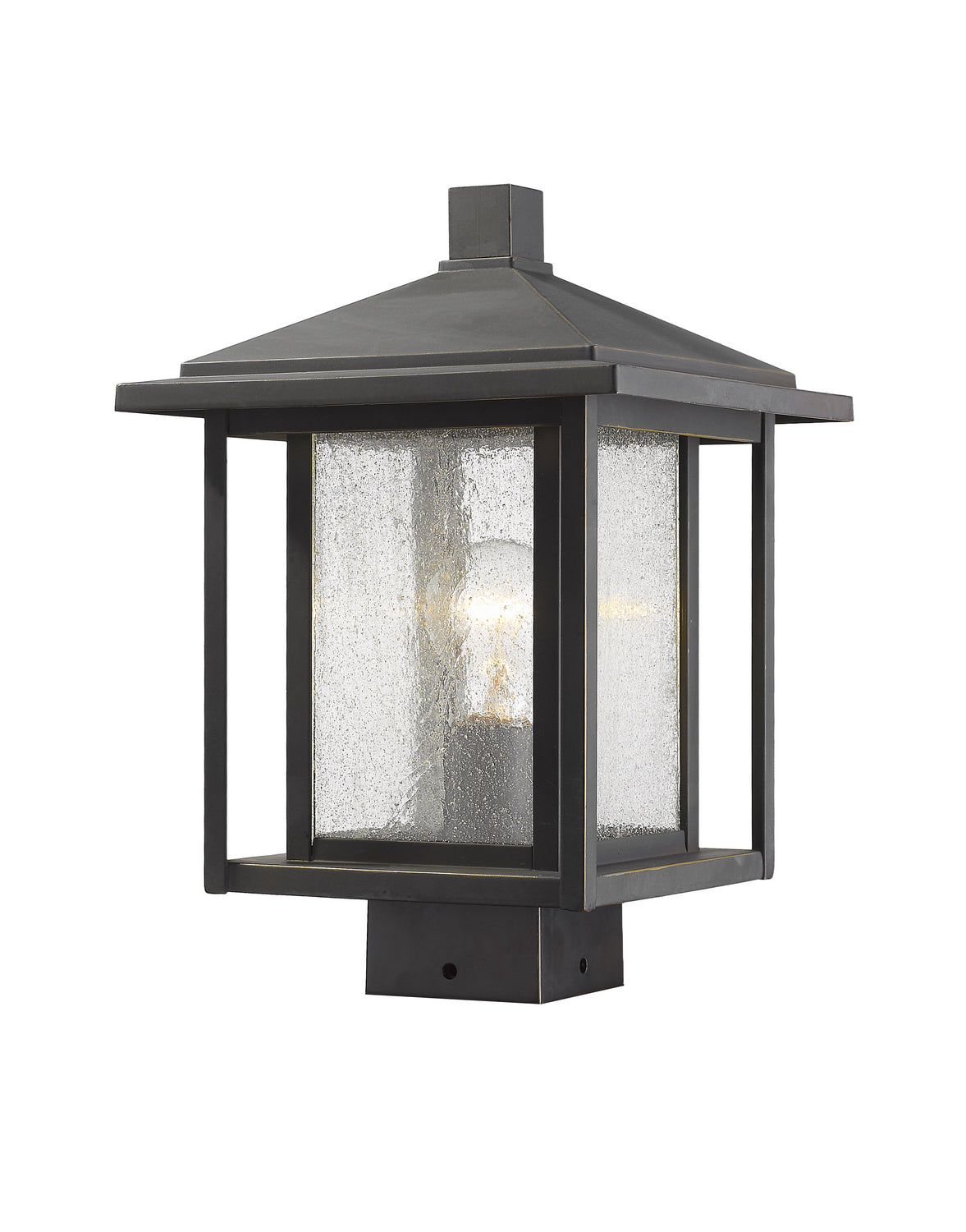 Z-Lite - 554PHMS-ORB - One Light Outdoor Post Mount Fixture - Aspen - Oil Rubbed Bronze