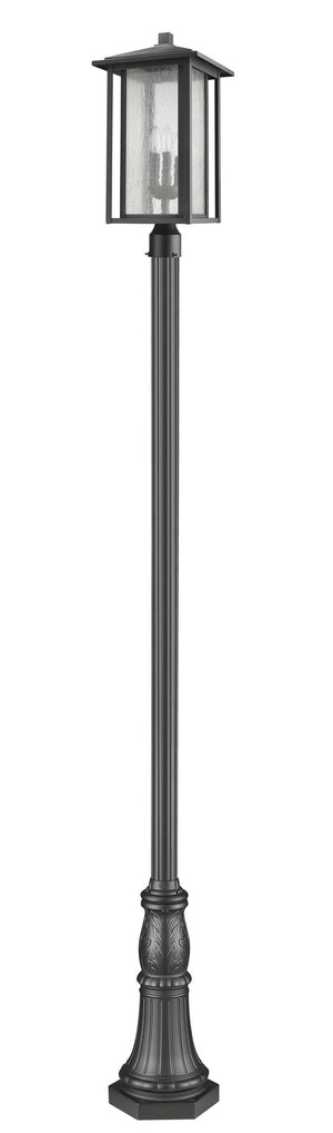 Z-Lite - 554PHXLR-518P-BK - Three Light Outdoor Post Mounted Fixture - Aspen - Black