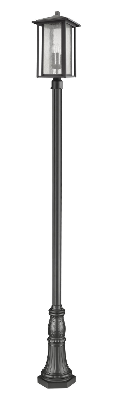 Z-Lite - 554PHXLR-518P-BK - Three Light Outdoor Post Mounted Fixture - Aspen - Black
