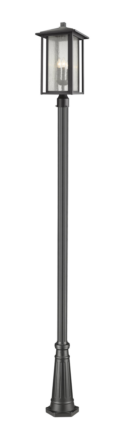 Z-Lite - 554PHXLR-519P-BK - Three Light Outdoor Post Mounted Fixture - Aspen - Black
