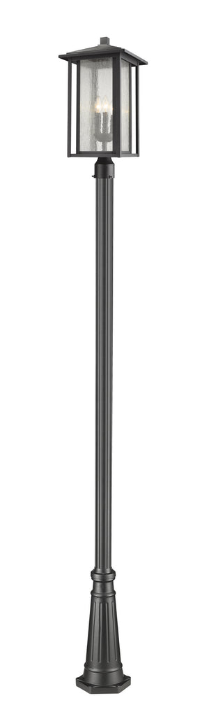 Z-Lite - 554PHXLR-519P-BK - Three Light Outdoor Post Mounted Fixture - Aspen - Black