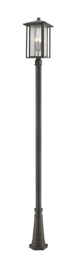 Z-Lite - 554PHXLR-519P-ORB - Three Light Outdoor Post Mounted Fixture - Aspen - Oil Rubbed Bronze