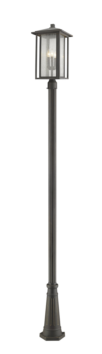 Z-Lite - 554PHXLR-519P-ORB - Three Light Outdoor Post Mounted Fixture - Aspen - Oil Rubbed Bronze