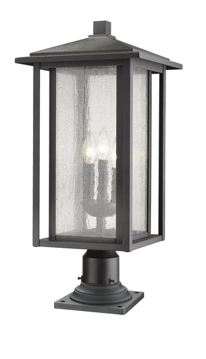Z-Lite - 554PHXLR-533PM-BK - Three Light Outdoor Pier Mounted Fixture - Aspen - Black