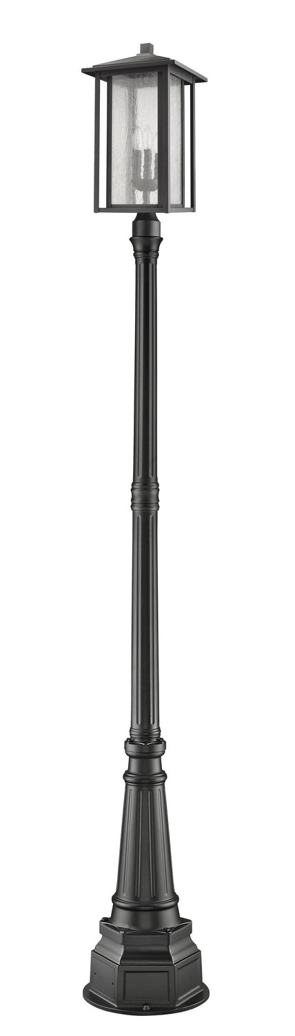Z-Lite - 554PHXLR-564P-BK - Three Light Outdoor Post Mounted Fixture - Aspen - Black