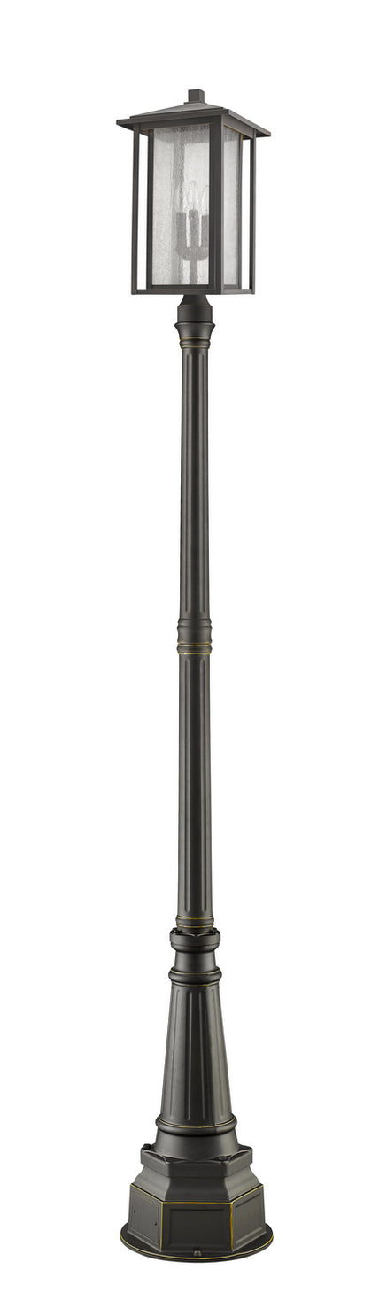 Z-Lite - 554PHXLR-564P-ORB - Three Light Outdoor Post Mounted Fixture - Aspen - Oil Rubbed Bronze