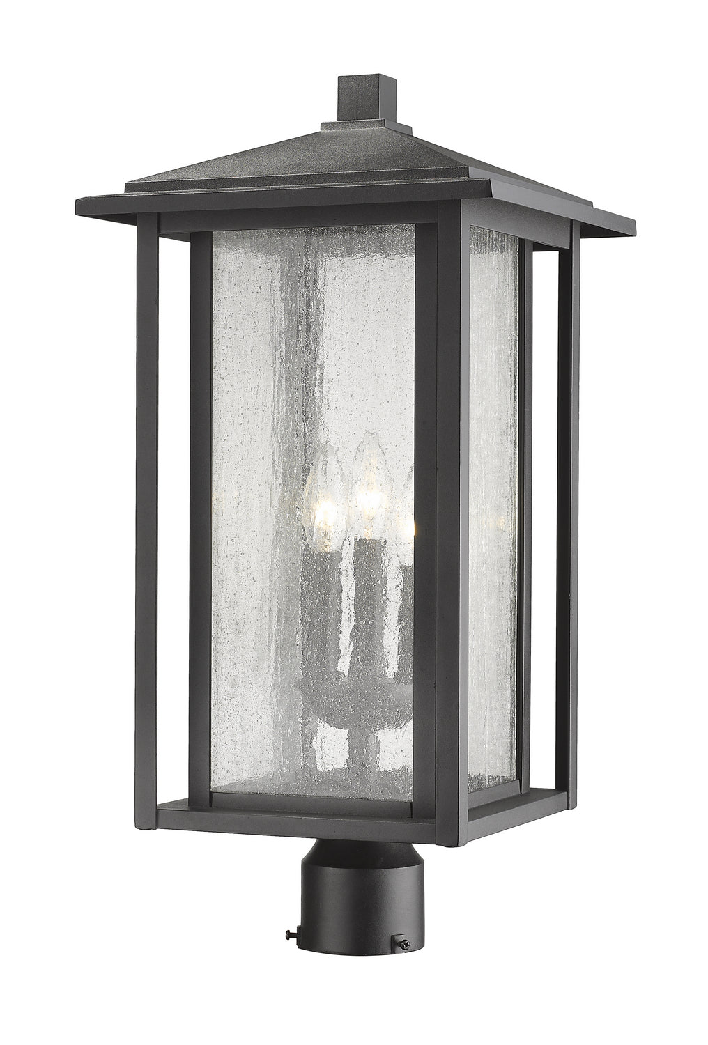Z-Lite - 554PHXLR-BK - Three Light Outdoor Post Mount Fixture - Aspen - Black