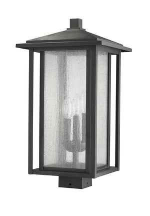 Z-Lite - 554PHXLS-BK - Three Light Outdoor Post Mount Fixture - Aspen - Black