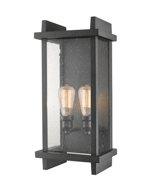 Z-Lite - 565B-BK - Two Light Outdoor Wall Sconce - Fallow - Black