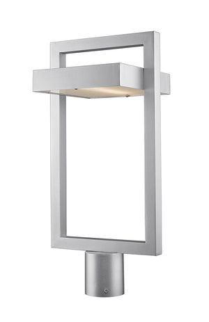 Z-Lite - 566PHBR-SL-LED - LED Outdoor Post Moun Fixture - Luttrel - Silver