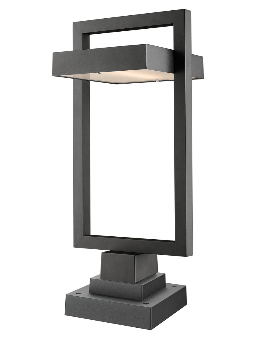 Z-Lite - 566PHBS-SQPM-BK-LED - LED Outdoor Pier Mounted Fixture - Luttrel - Black
