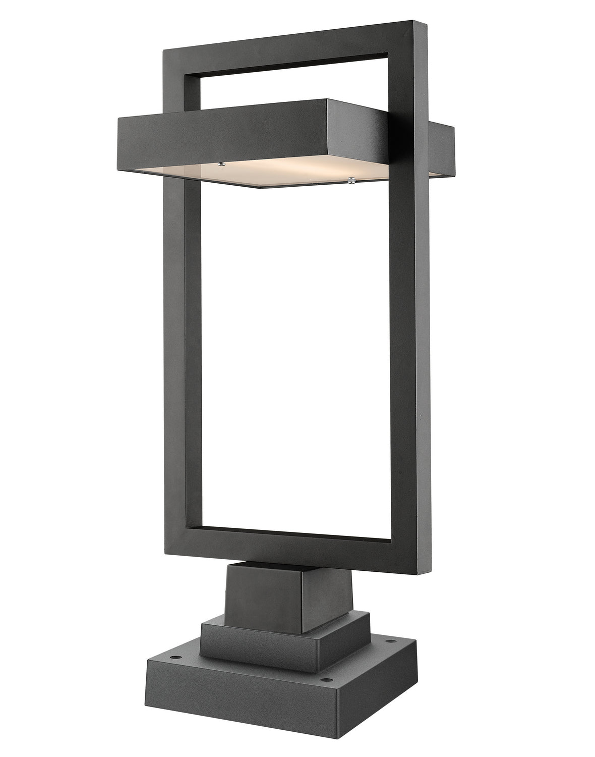 Z-Lite - 566PHBS-SQPM-BK-LED - LED Outdoor Pier Mounted Fixture - Luttrel - Black