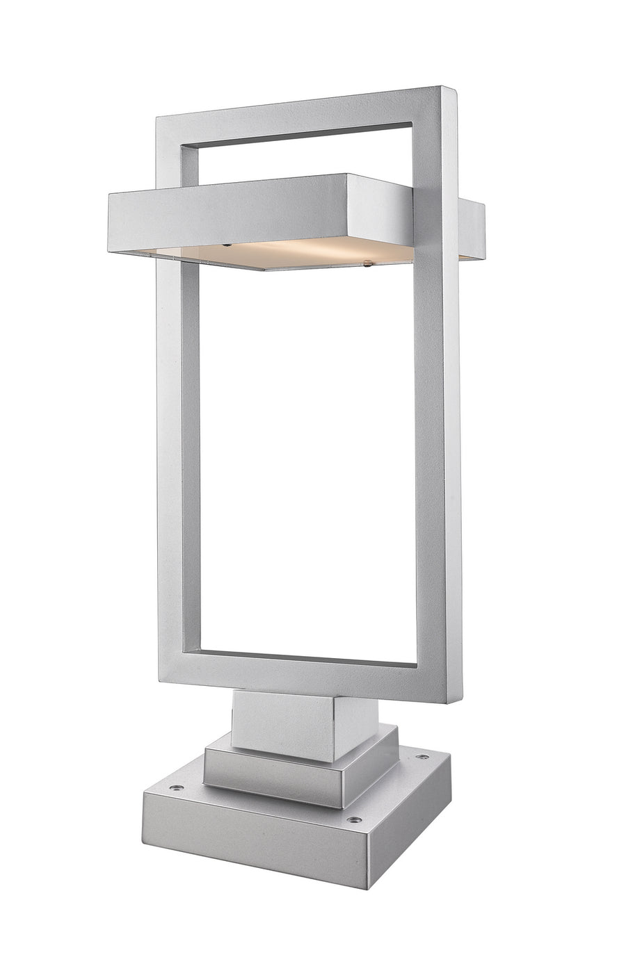Z-Lite - 566PHBS-SQPM-SL-LED - LED Outdoor Pier Mounted Fixture - Luttrel - Silver