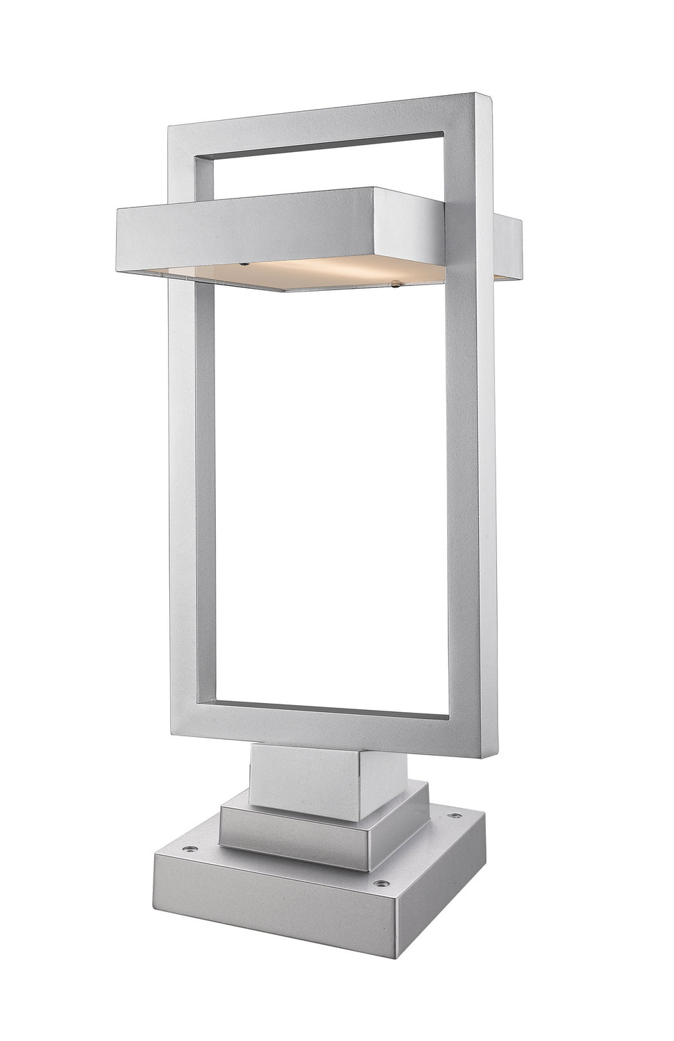 Z-Lite - 566PHBS-SQPM-SL-LED - LED Outdoor Pier Mounted Fixture - Luttrel - Silver