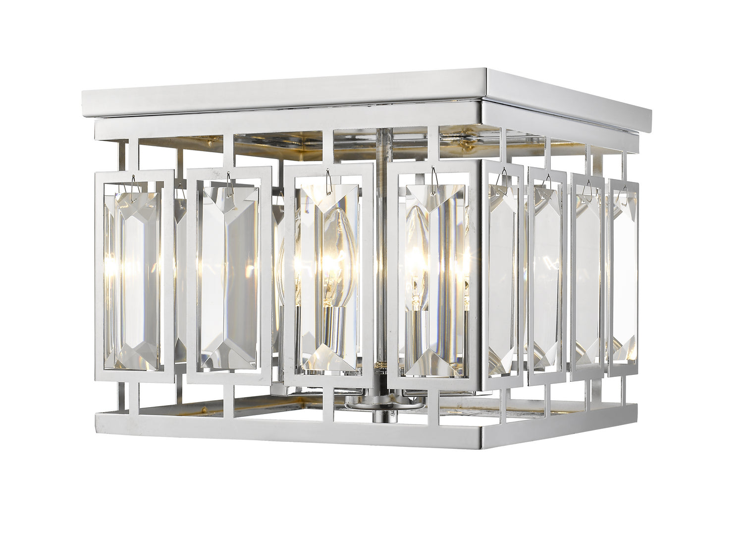 Z-Lite - 6006F-CH - Four Light Flush Mount - Mersesse - Chrome