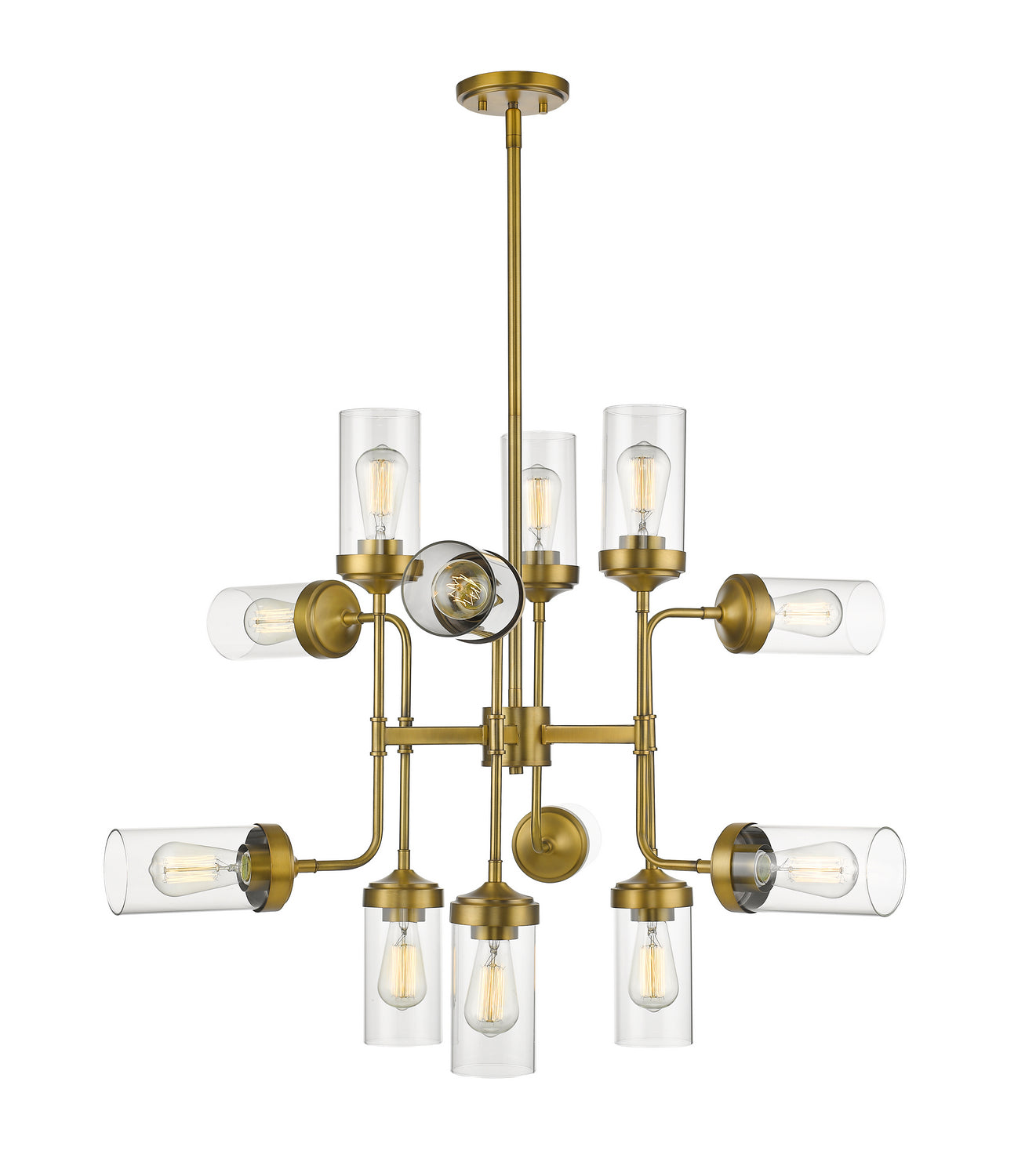 Z-Lite - 617-12FB - 12 Light Chandelier - Calliope - Foundry Brass