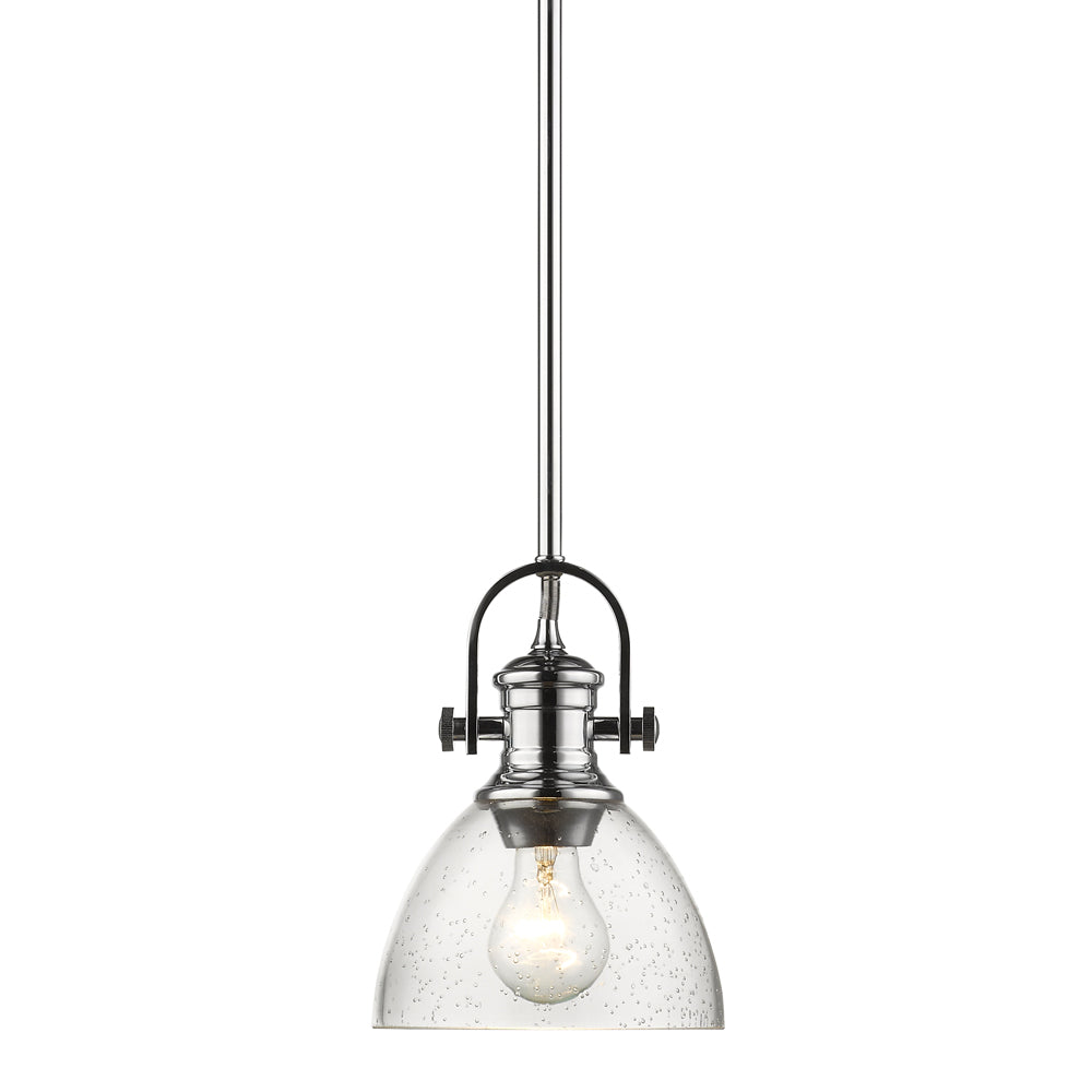 Golden - 3118-M1L CH-SD - One Light Mini Pendant - Hines CH - Chrome