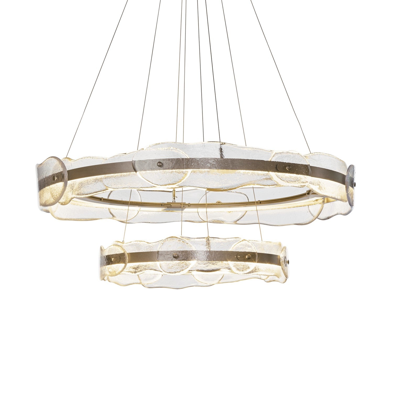 Hubbardton Forge - 139782-LED-STND-84-ZM0598 - Solstice LED Tiered Pendant - Solstice - Soft Gold